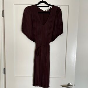 Elegant Burgundy Dress
